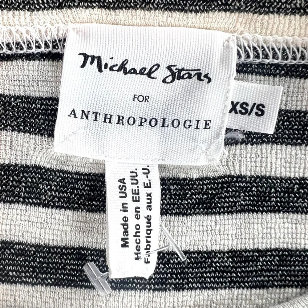 Anthropologie Michael Stars Women's Shine V-Neck Long-Sleeve Tee In Size XS/S - Picture 7 of 8